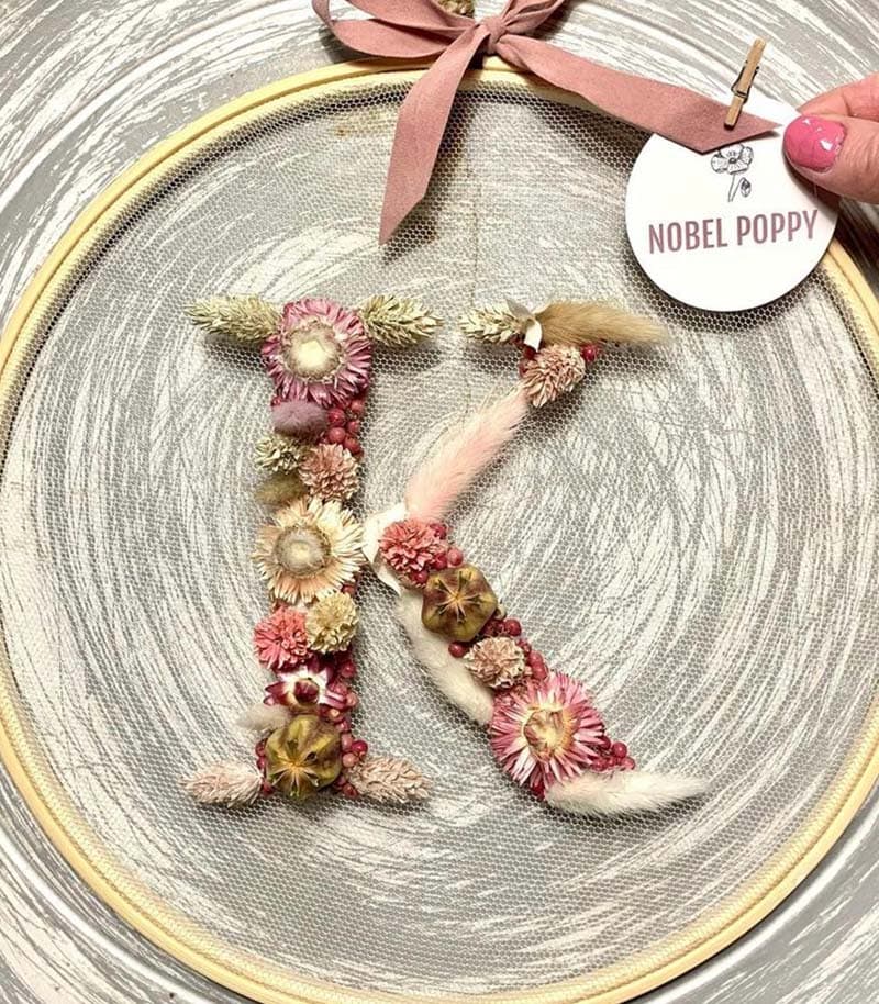 Nobel Poppy - nobel poppy floral lettering 03